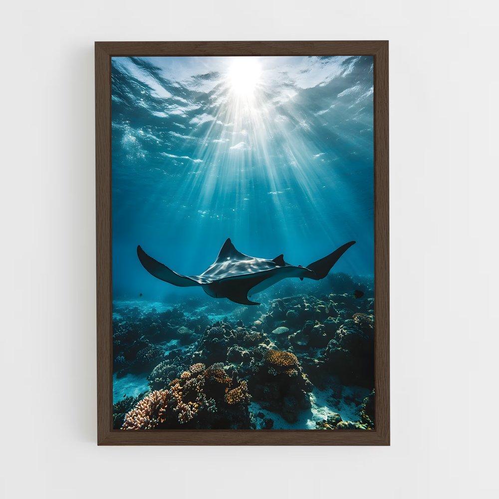 Poster Maldives diving – affiche Plongée sous-marine (vue 5)